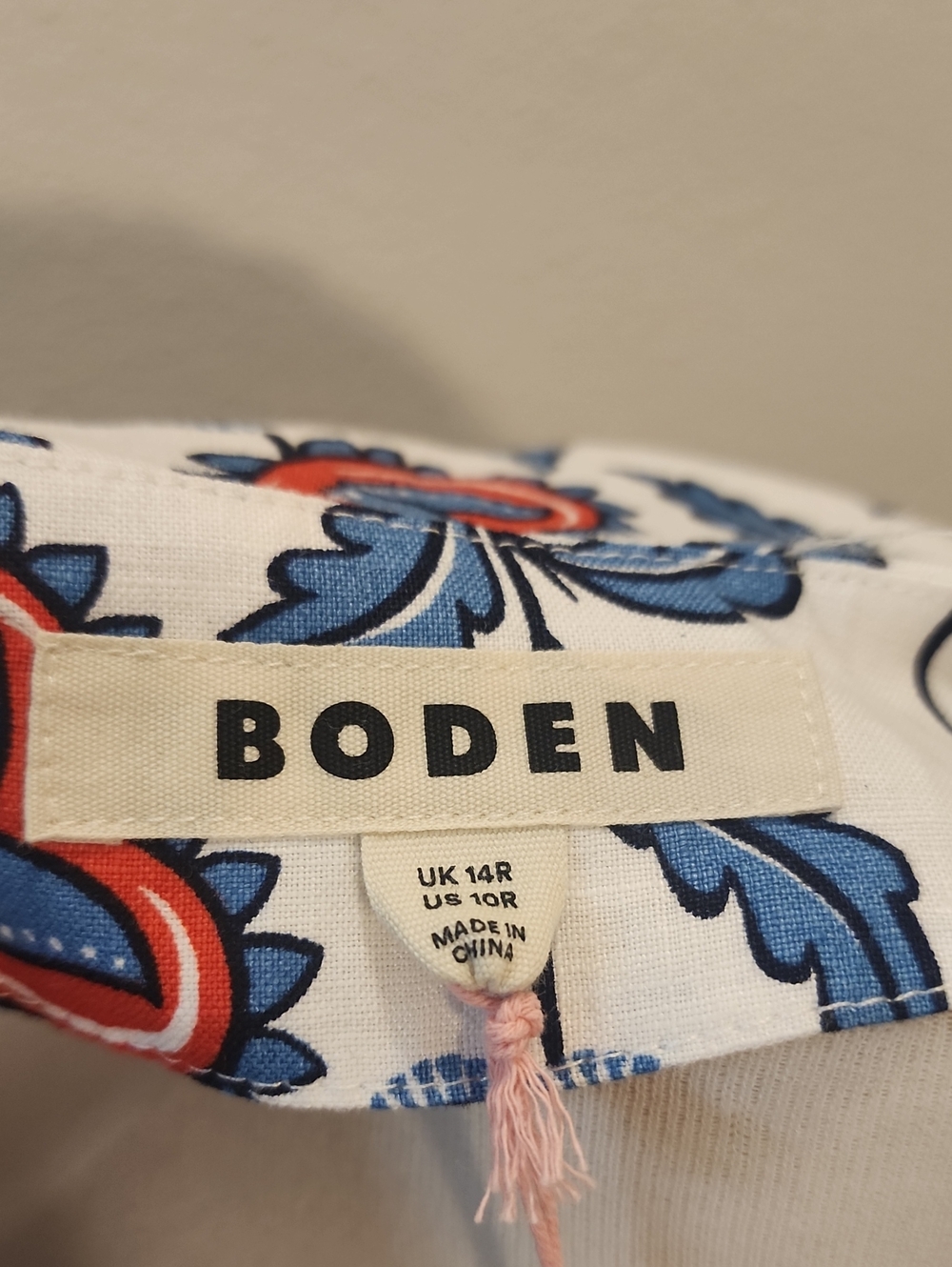 BODEN Eve Linen Midi Dress Floral NWT - Picture 5 of 15